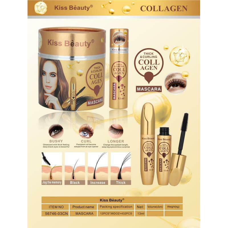 Mascara 4D extra volume al collagene waterproof 24h