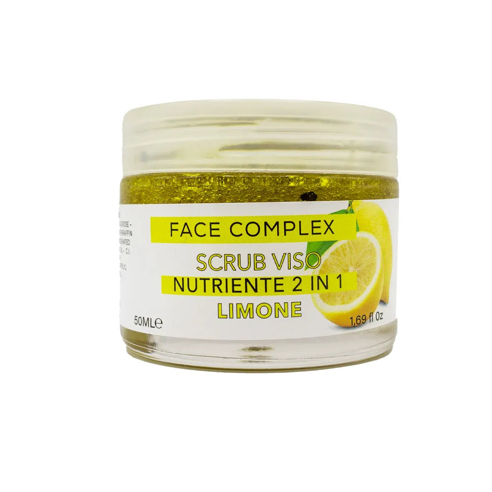 scrub viso e labbra al limone