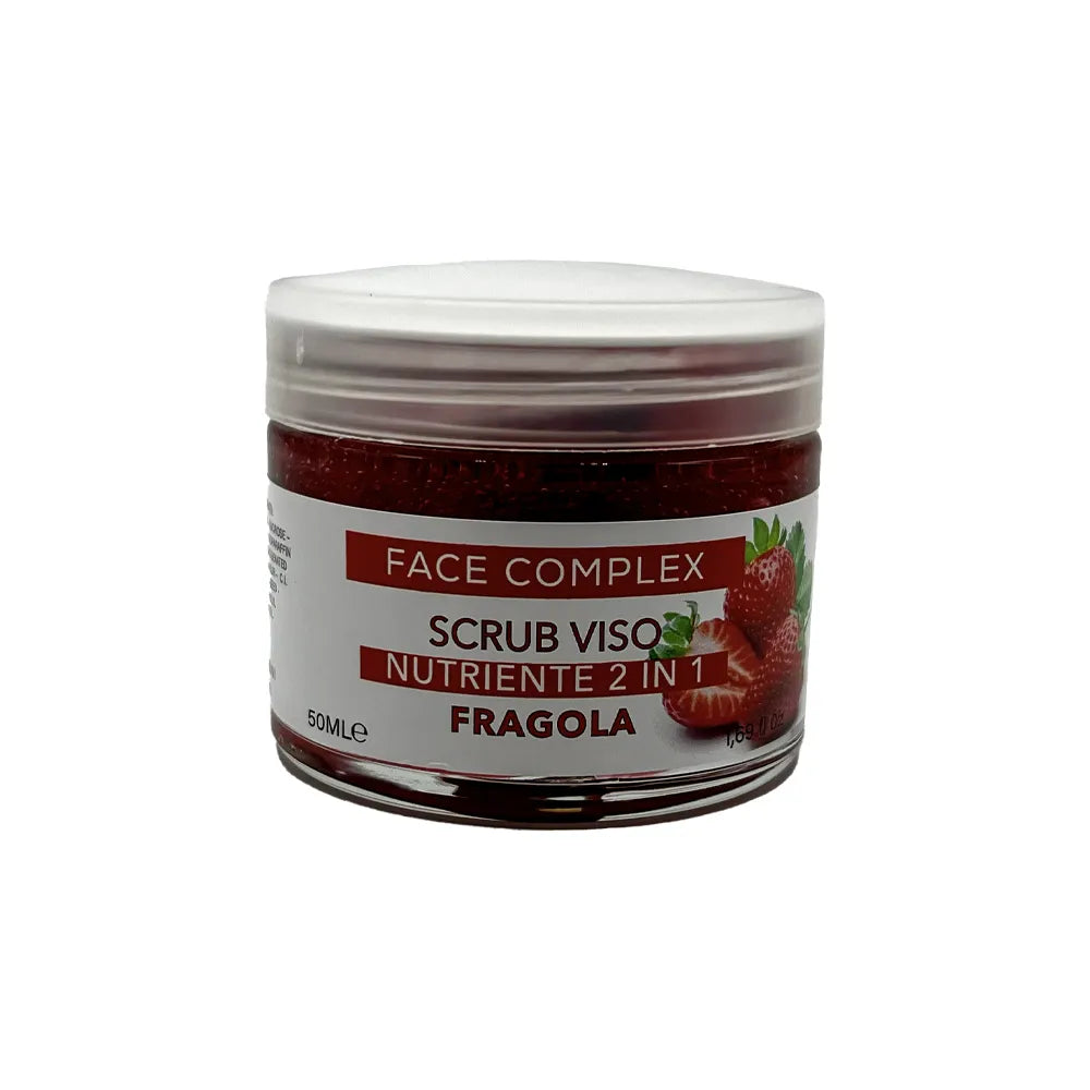 Scrub viso e labbra alla fragola
