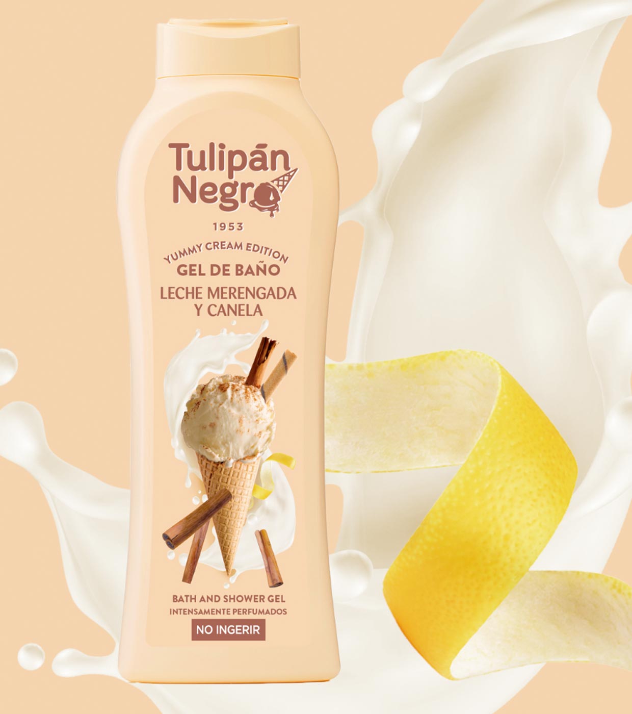 Bagnoschiuma meringa e cannella Tulipan Negro