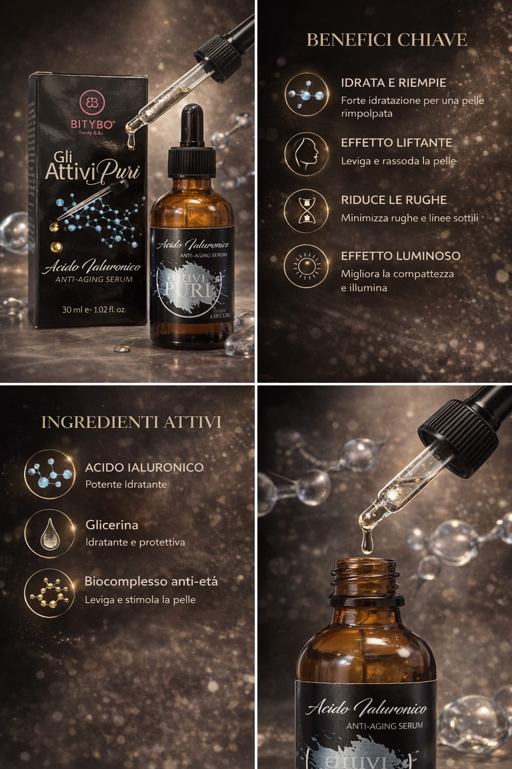 Attivo Puro Acido Ialuronico – Siero Idratante