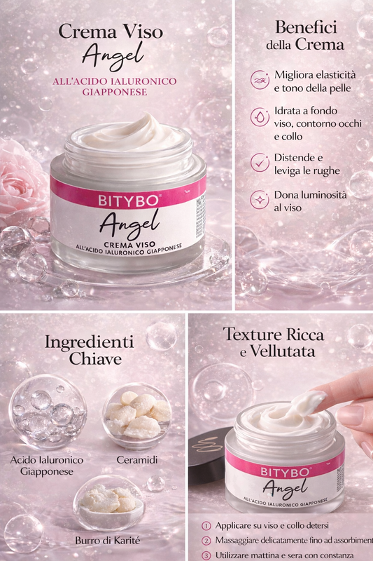 Angel – Crema viso con Acido Ialuronico Giapponese